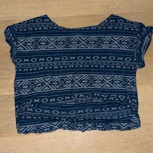 Hollister tribal print top